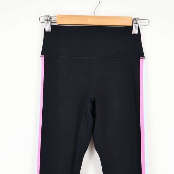 Spiritual Gangster Pastel Rainbow Side Striped High Rise Legging Black Small - Picture 5 of 9